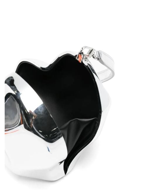 Simon Miller White Heart-Shaped Molded Clutch Bag