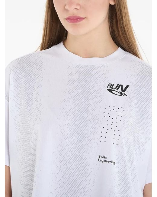 On Shoes White Logo-Detail T-Shirt