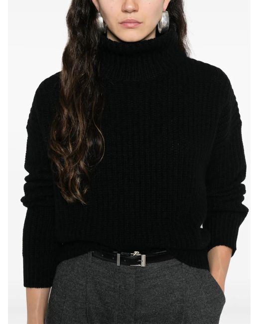 Maglione A Collo Alto di Lisa Yang in Black