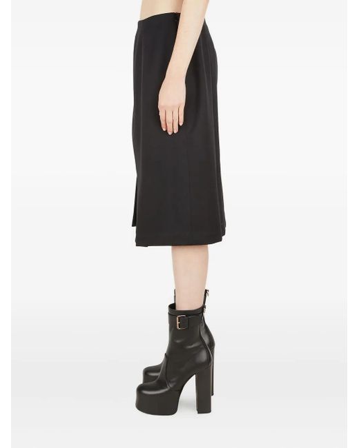 Raf Simons Black A-Line Midi Skirt