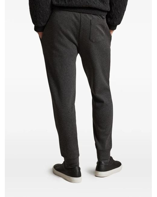 Polo Ralph Lauren Black Pintuck-Detail Track Pants for men