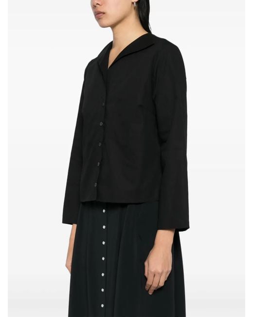 Agnes B. Black Buttoned Shirt