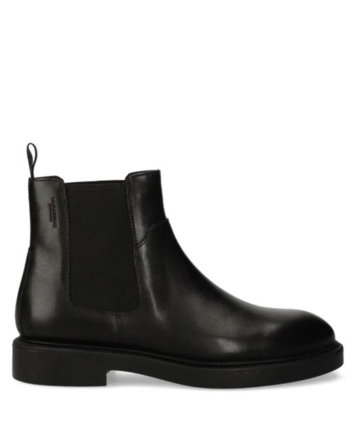 Vagabond Black Leather Ankle Boots
