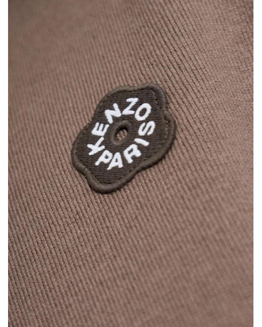 KENZO フローラルロゴ パーカー Brown