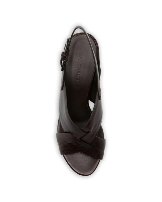Roberto Del Carlo Black Atene Sandals