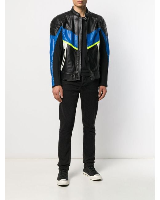 DIESEL X Alpinestars Astars-ldue Biker Jacket in Black for DIESEL X Alpinestars Astars-ldue Biker Jacket in Black for