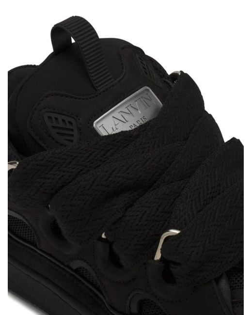 Lanvin Black Curb Sneakers