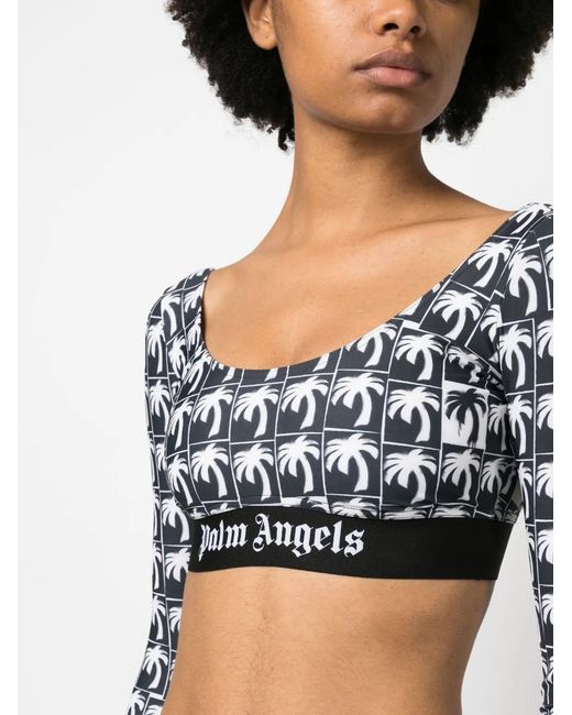 Palm Angels Black "palms Logo" Top