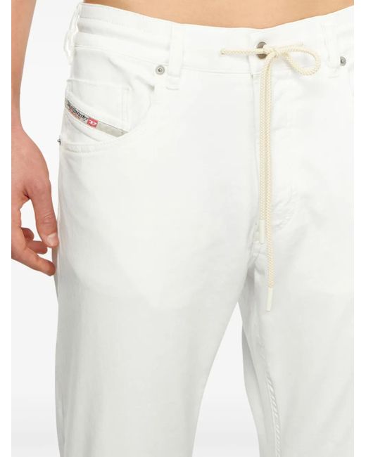 DIESEL White 2030 D-Krooley Joggjeans for men