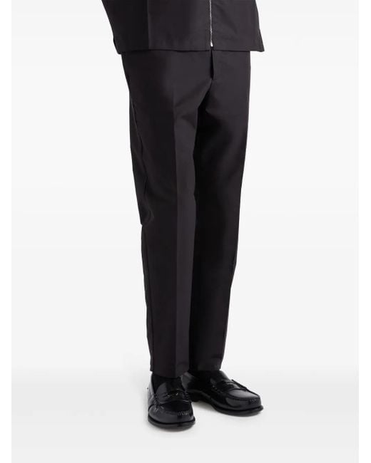 Pantalones Con Logo Triangular Prada de hombre de color Blue