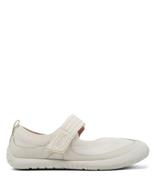 Camper White Peu Path Ballerina Shoes
