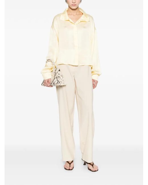 IRO White Cropped Trousers