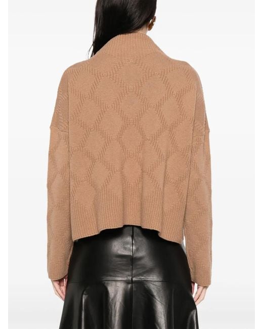 Pull Marta À Col Montant Liviana Conti en coloris Natural