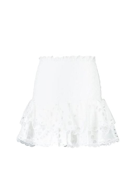 Charo Ruiz Nerissa Mini-Rok in het White