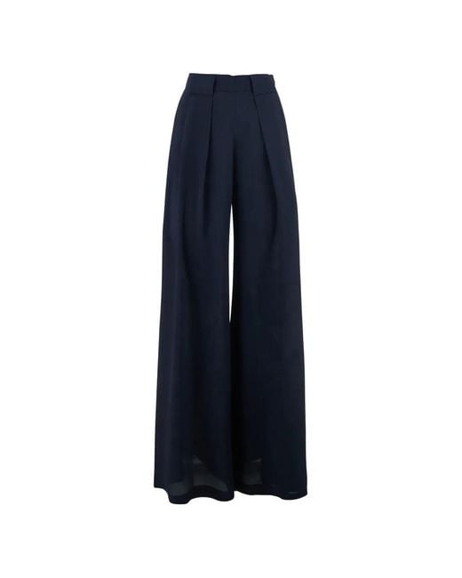 Momoní Blue Pleated Palazzo Pants