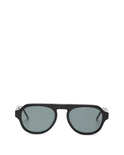 Thom Browne Gray Round Frame Sunglasses