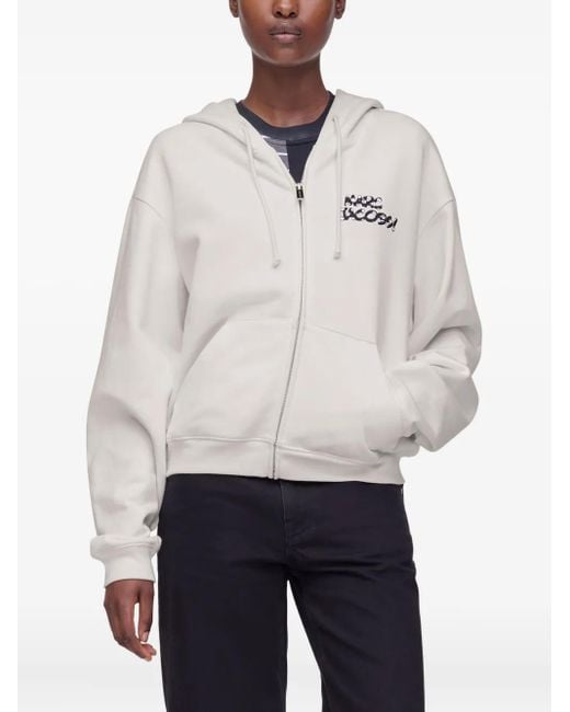 Marc Jacobs ジップアップ パーカー White