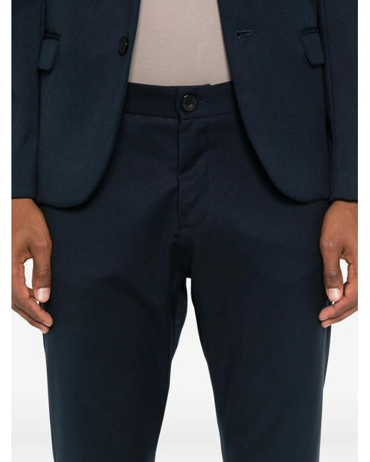 Imperial Blue Cuffed Trousers for men