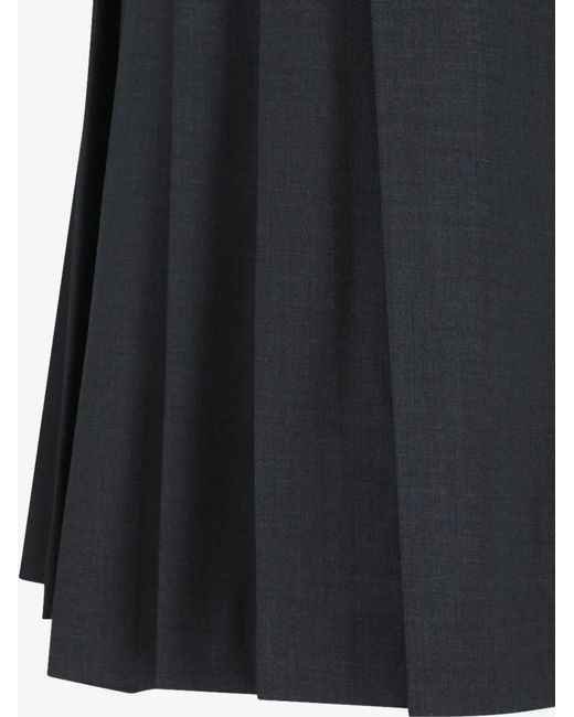Amomento Black Pleated Culotte Trousers