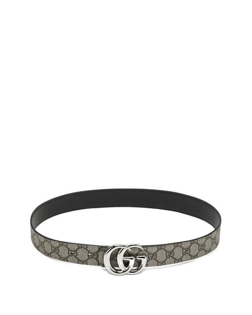 Gucci Natural Gg Supreme Leather Reversible Belt for men