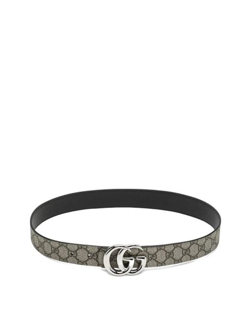 Gucci Natural Gg Supreme Leather Reversible Belt for men