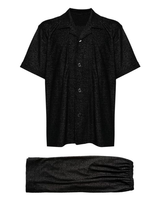 MASTERMIND WORLD Pyjama Van Katoenblend in het Black voor heren