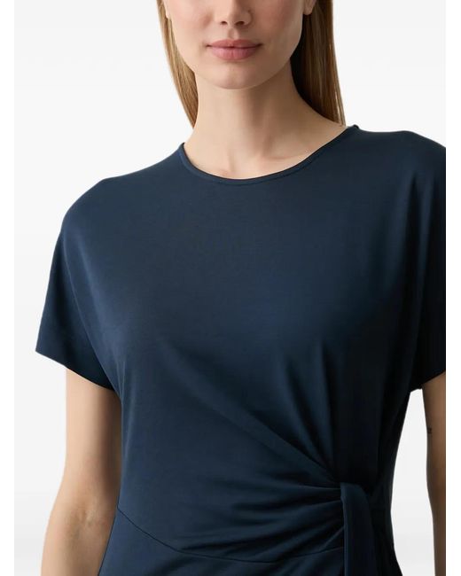 Mos Mosh Blue Mmjuliette Side-Tie Short-Sleeved Midi Dress