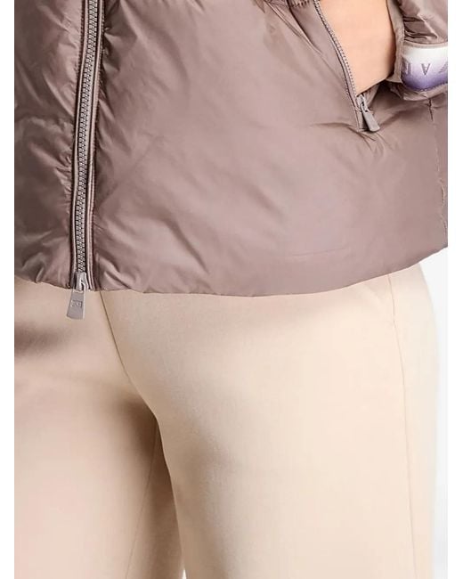 EA7 Brown Natural Ventus7 Padded Bomber Jacket