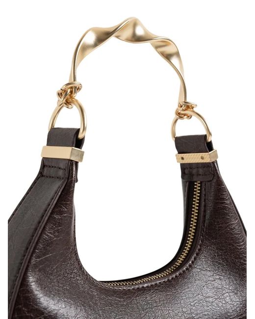 Manière De Voir Brown Sadie Sculpted Crescent Bag