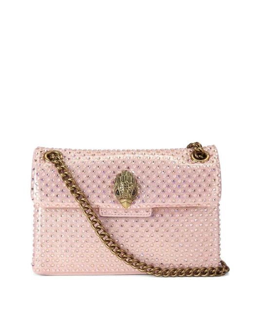 Kurt Geiger Pink Mini Kensington Eagle -Embellished Shoulder Bag