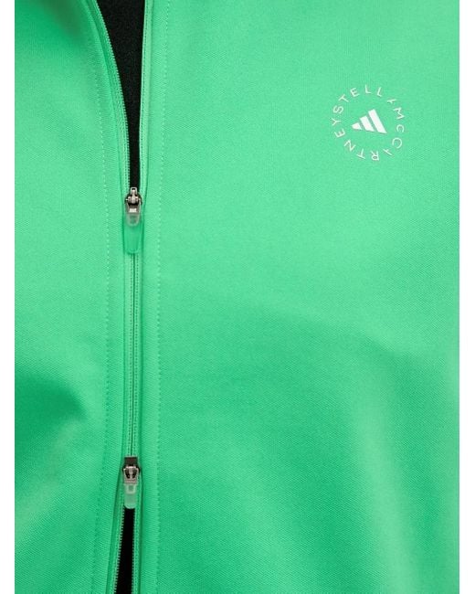 Adidas By Stella McCartney Green Zip-Up Sweatshirt