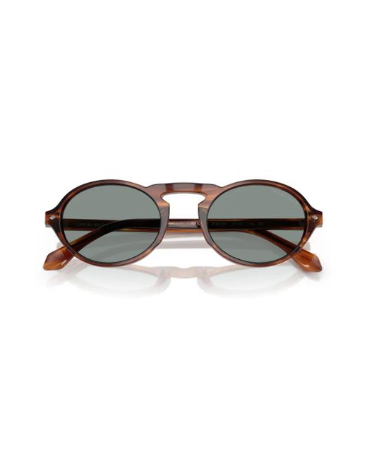 Giorgio Armani Gray Logo-Print Sunglasses