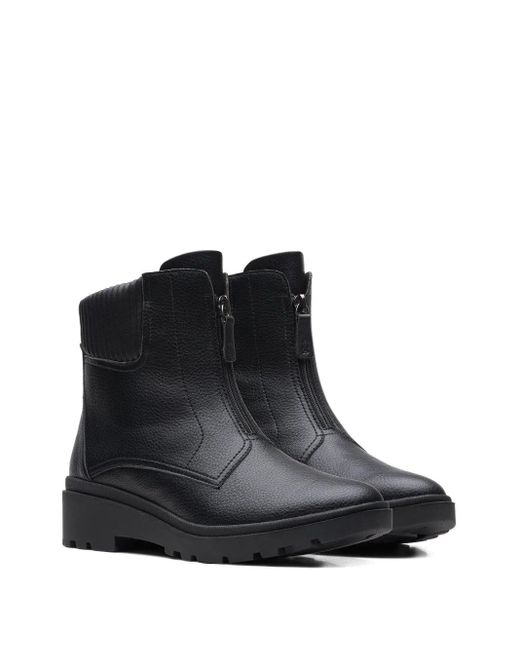 Clarks Black Calla Zip Boots