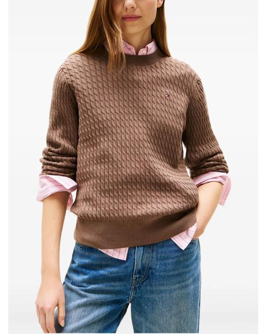 Tommy Hilfiger Brown Cable Fine Clothing