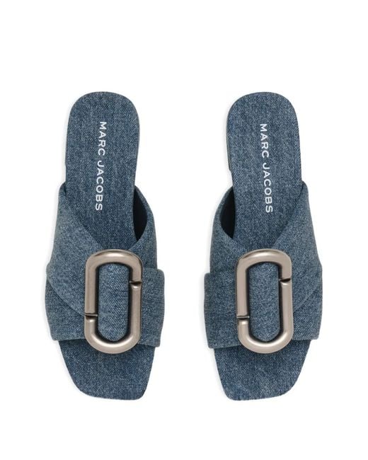 Marc Jacobs Blue Sandales Pop J Marc En Jean
