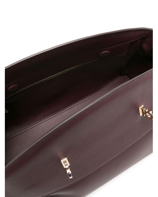 Ferragamo Purple Hug Leather Shoulder Bag
