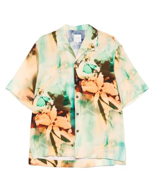 メンズ Paul Smith フォトプリント シャツ White