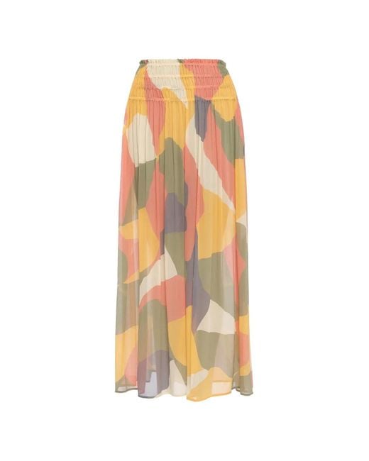 Eres White Highlight Midi Skirt