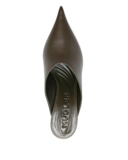 Mules di Mugler in Gray