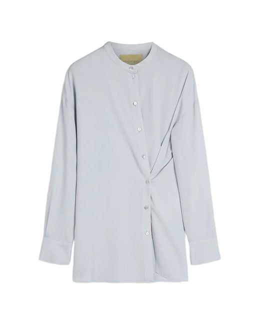 Momoní Blue Val Long-Sleeves Buttoned Shirt