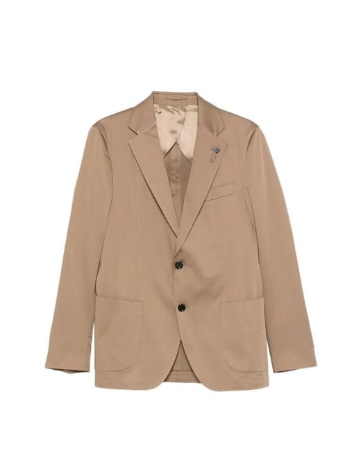 Blazer Con Botones Lardini de hombre de color Natural