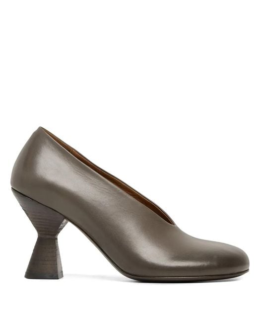 Marsèll Brown Zampetta Leather Pumps