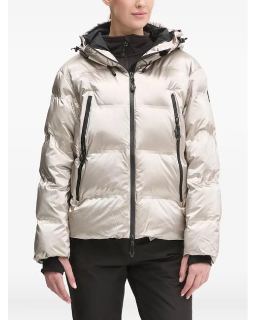 Veste De Ski À Capuche EA7 en coloris Natural