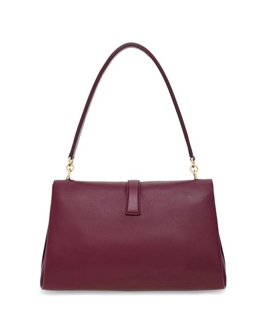 Ferragamo Purple Front-Flap Shoulder Bag (S)