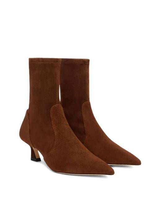 Stuart Weitzman Brown 50Mm Vinnie Boots