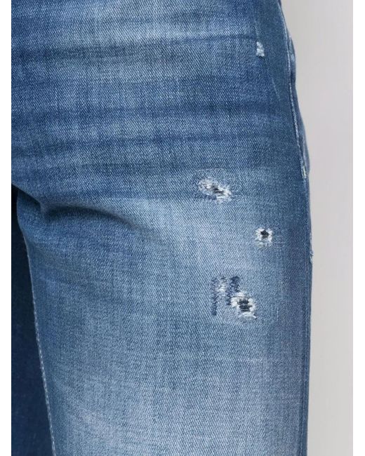 Dondup Blue Stonewashed-Finish Jeans for men
