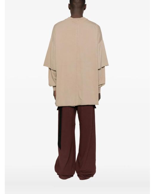 Rick Owens Natural Tommy Hustler Double-Layered T-Shirt for men
