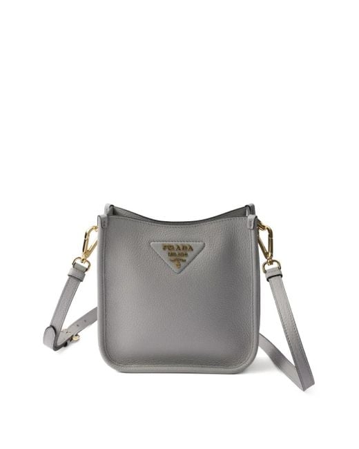 Borsa A Spalla Mini di Prada in Gray
