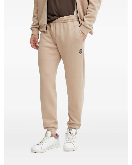 EA7 Natural Logo-Plaque Zip-Up Sweatshirt for men