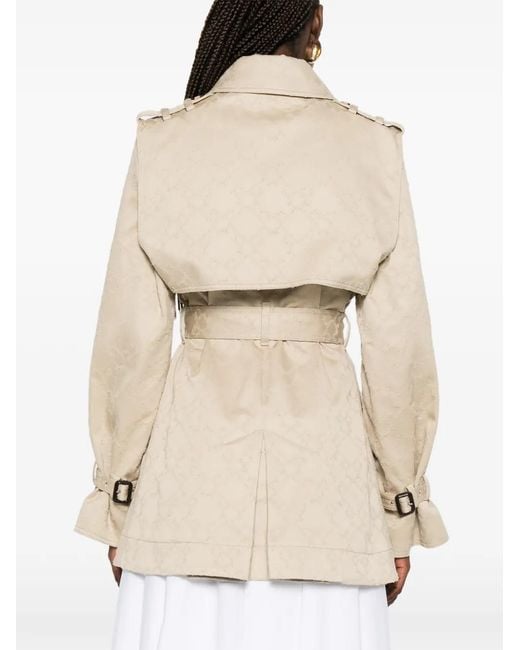 Givenchy Natural Double-Breasted Belted Jacket